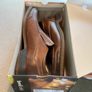 Men’s size 14 brown slip on shoes